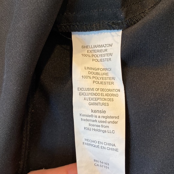 KENSIE Butterfly Black Maxi Dress Medium - Picture 7 of 7